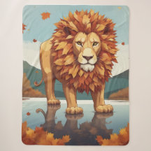 Herbst Leaves Male Lion