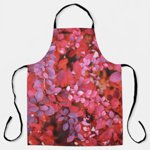 Herbst Lebendes rotes violettes Foliage Schürze