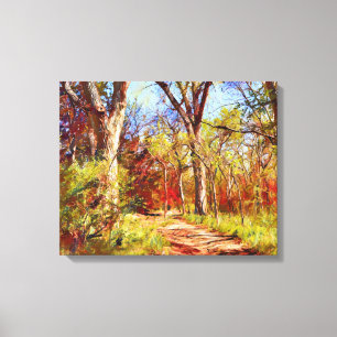 Herbst Leinwand Forest Art Print