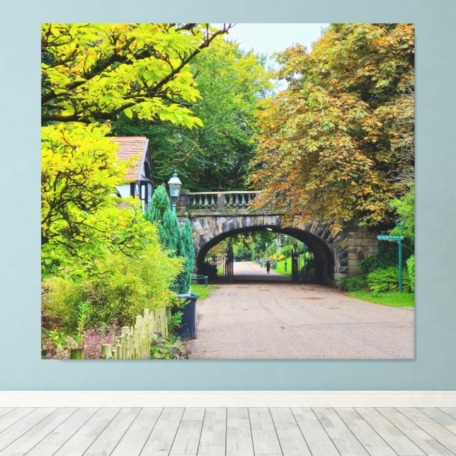 Herbst Leinwanddruck (Insitu (Holzboden))