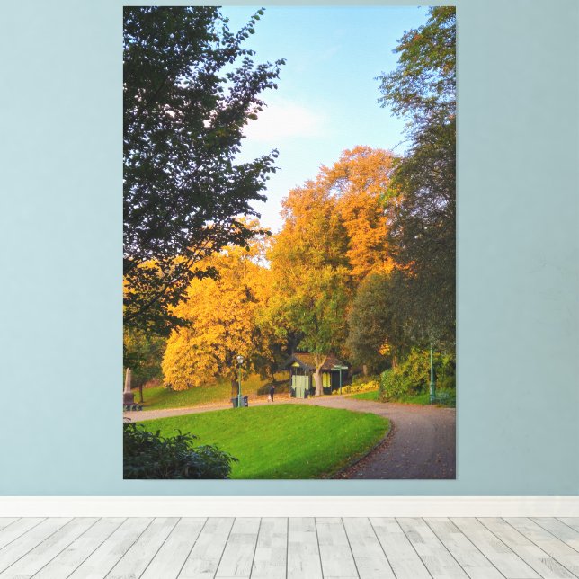 Herbst Leinwanddruck (Insitu (Holzboden))