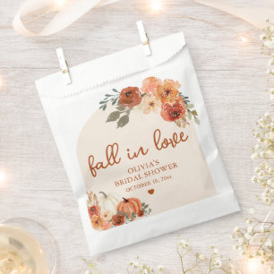 Herbst Liebe Boho Terracotta Pumpkin Brautparty Geschenktütchen