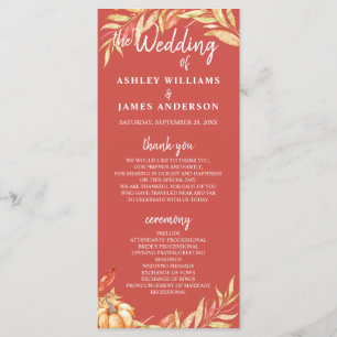 Herbst Liebe Golden Foliage Warm Red Wedding Progr Programm