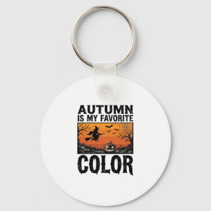 Herbst Lieblingsfarbe Halloween Kürbis Vektor Des Schlüsselanhänger