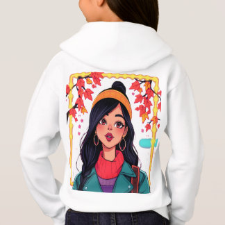 Herbst-Mädchen-Hoodie für Mädchen – Cozy Herbst-Sw Hoodie