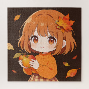 Herbst-Mädchen-Puzzle