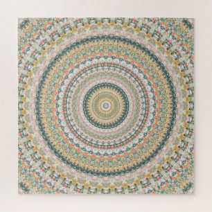 Herbst-Mandala Boho Hippie Retro abstrakte Kunst