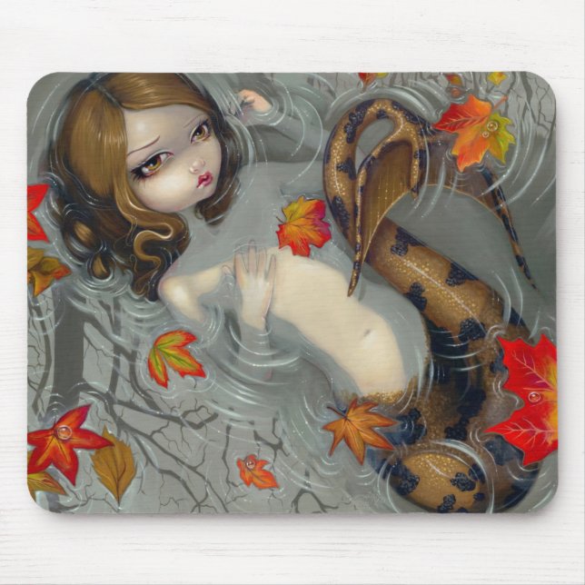 "Herbst-Meerjungfrau" Mousepad (Vorne)