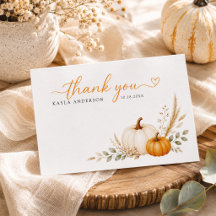 Herbst-Minimalist Baby Shower Kleiner Kürbis