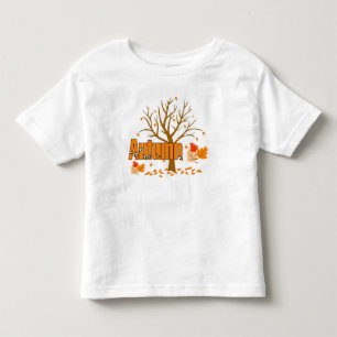 Herbst mit Baum & Blätter Kleinkind T-Shirt