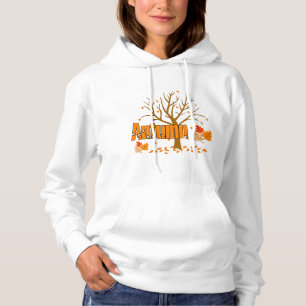Herbst mit Bäumen und Blätter Frauenhaus Hoodie
