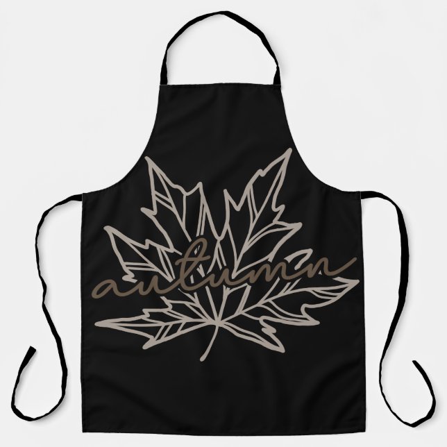 Herbst mit Blatt Schürze (Vorderseite)