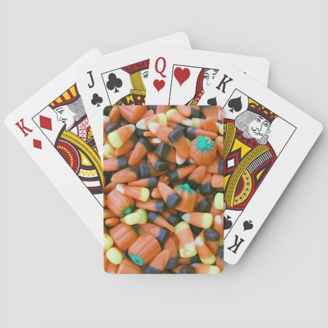 Herbst MIx Candy Corn Spielkarten (Rückseite)