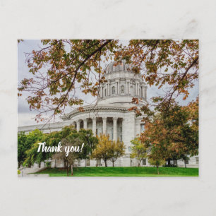 Herbst MO Capitol Dankeschön-Postkarte Postkarte