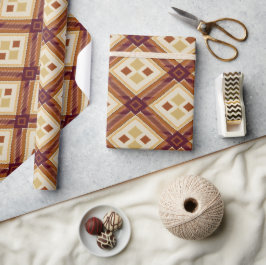 Herbst Modernes Raute Muster Nr. 10 Geschenkpapier