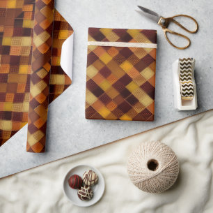 Herbst Modernes Raute Muster Nr. 16 Geschenkpapier