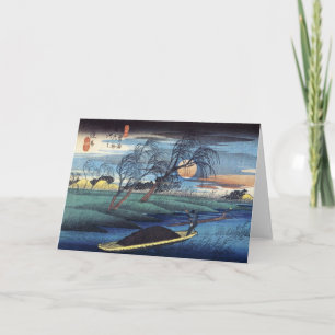 Herbst-Mond bei Seba, Hiroshige Karte