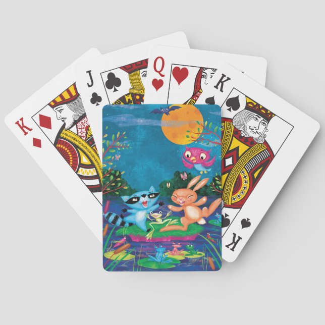 Herbst-Mond Spielkarten (Rückseite)