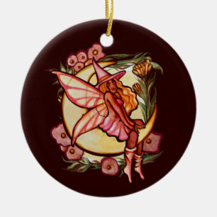 Herbst Moon Fairy Witze Fall Fairies Keramik Ornament