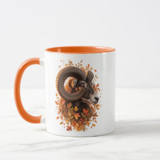 Herbst-Moufflon-Widder-Wildnis Tasse