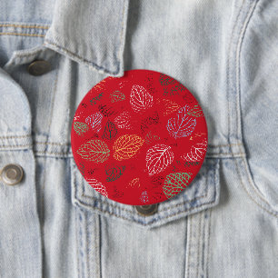 Herbst, Muster der Blätter Button