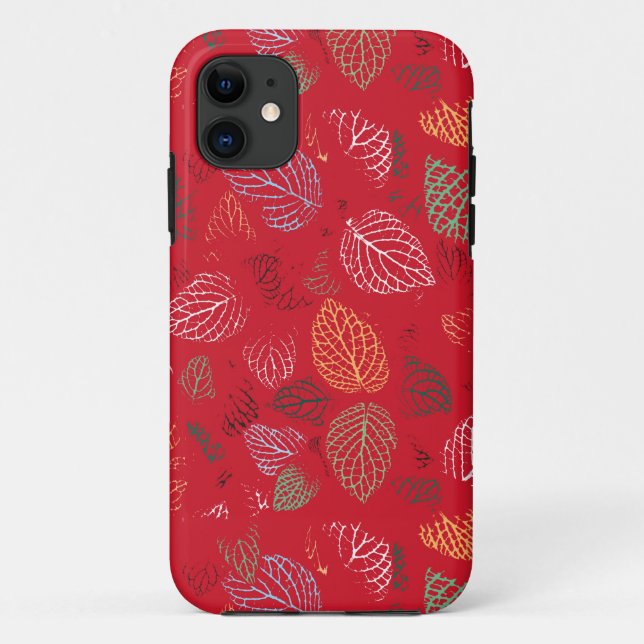 Herbst, Muster der Blätter Case-Mate iPhone Hülle (Rückseite)