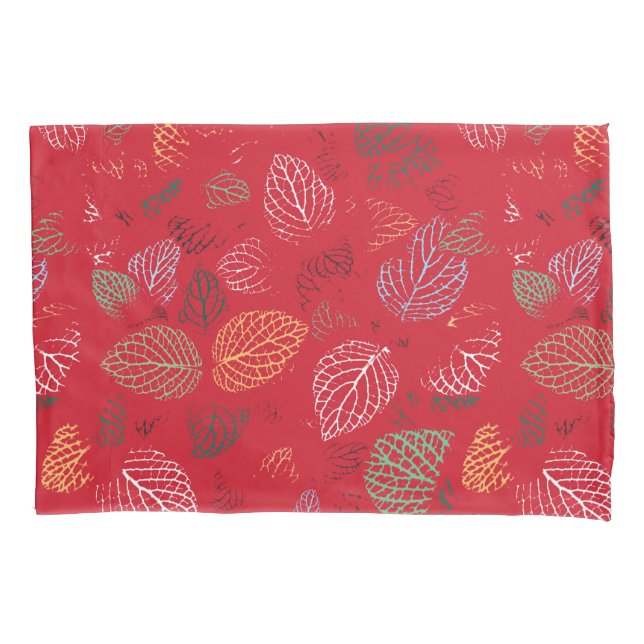 Herbst, Muster der Blätter Kissenbezug (Vorderseite)
