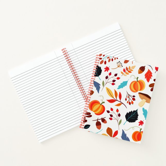 Herbst-Muster-Notebook Notizbuch (Innenseite)