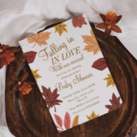 Herbst-Natur-Blätter-Baby-Party