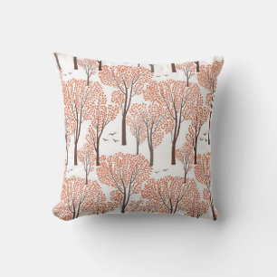 Herbst Natur Wildtiere nahtlos Muster Herbst Bäume Kissen
