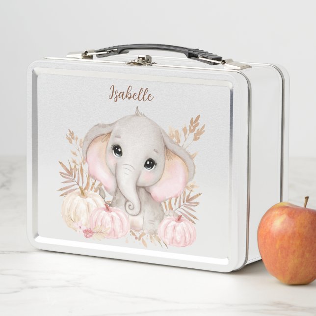 Herbst Niedlich Elephant Metal Lunch Box (Beispiel)