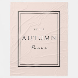 Herbst noch Frieden III Fleece Blanket-Cosy Fall