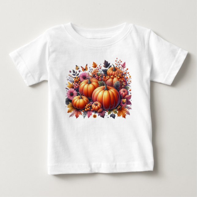 Herbst- oder Erntedank-Thema Baby T-shirt (Vorderseite)