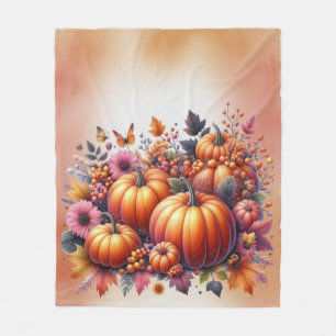 Herbst- oder Erntedank-Thema Fleecedecke