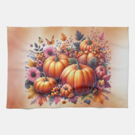 Herbst- oder Erntedank-Thema Geschirrtuch