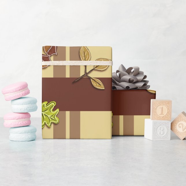 Herbst oder Erntedankfest Geschenkpapier (Babyparty)