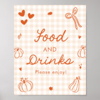 Herbst Orange Ein Kleines Kürbis Essen und Trinken