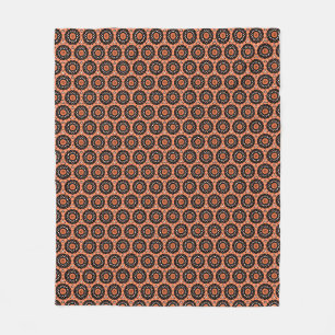 Herbst Orange Floral Fleecedecke