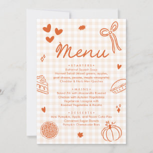 Herbst Orange Handgezeichnetes A Little Cutie Pie