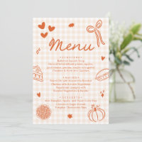 Herbst Orange Handgezeichnetes A Little Cutie Pie