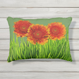 Herbst-Orangen-Blume Kissen Für Draußen