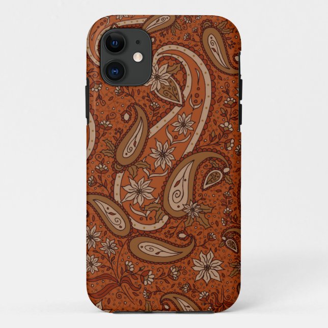 Herbst-Paisley iPhone Case-Mate Identifikation Case-Mate iPhone Hülle (Rückseite)