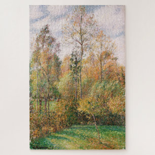 Herbst, Pappeln, Eragny von Camille Pissarro
