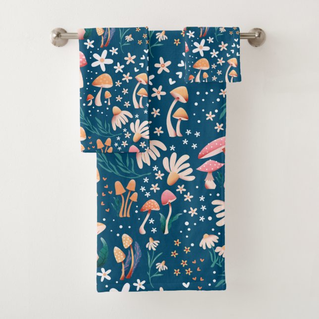 Herbst-Pilz Badhandtuch Set (Insitu)