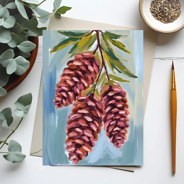 Herbst Pinecones Farbe Herbst Postkarte (Von Creator hochgeladen)