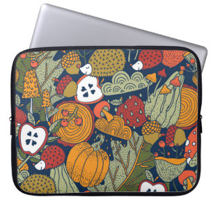 Herbst, Polka Punkte, Vintag, nahtlos. Laptopschutzhülle
