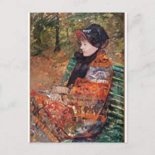 Herbst, Porträt von Lydia Cassatt, Postkarte