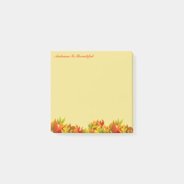 Herbst Post Notes-Herbst ist schön Post-it Klebezettel (Vorderseite)