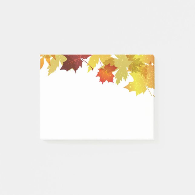 Herbst-Posten-Anmerkungen Post-it Klebezettel (Vorderseite)