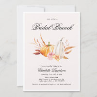 Herbst Pumpkin Elegant Feminine Bridal Brunch